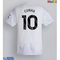 Manchester United Matheus Cunha #10 Gostujuci Dres 2025-26 Kratak Rukav